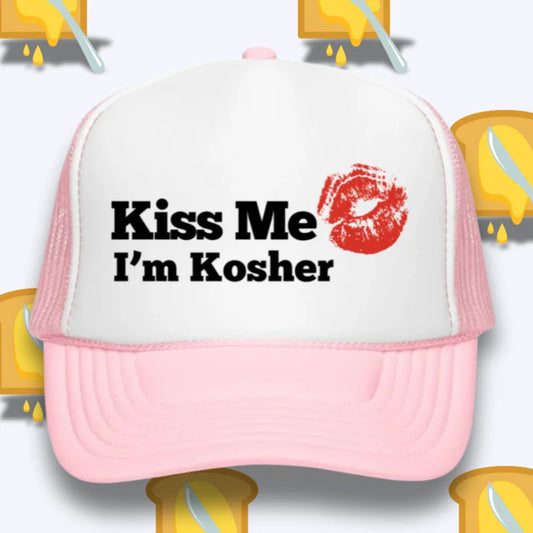 Kiss Me I’m Kosher Foam Trucker Hat