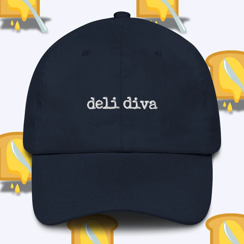 Navy Deli Diva Dad Hat