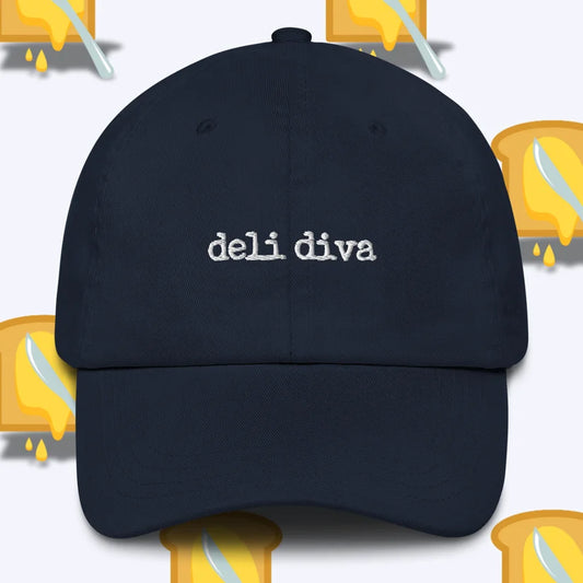 Navy Deli Diva Dad Hat